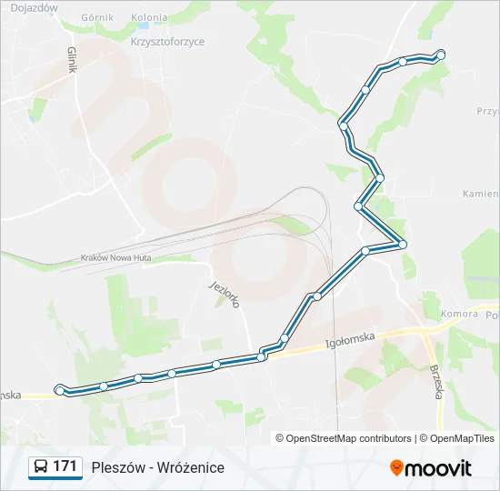 171 Bus Line Map