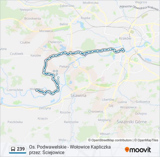 239 bus Line Map