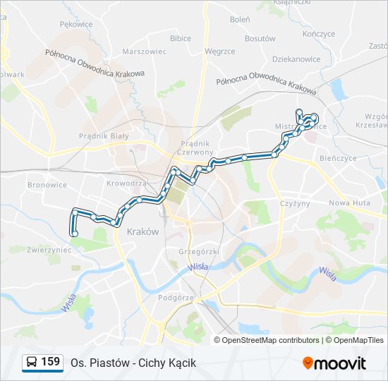 159 Bus Line Map