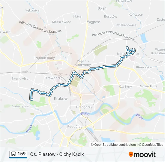 159 Bus Line Map