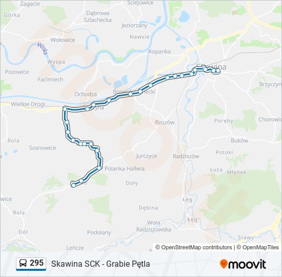 295 bus Line Map