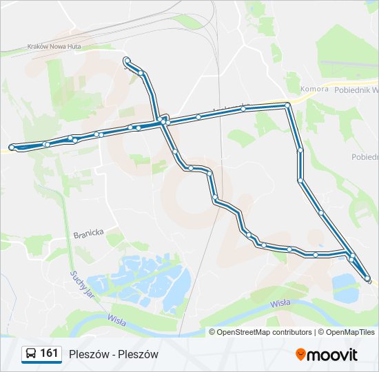 161 Bus Line Map