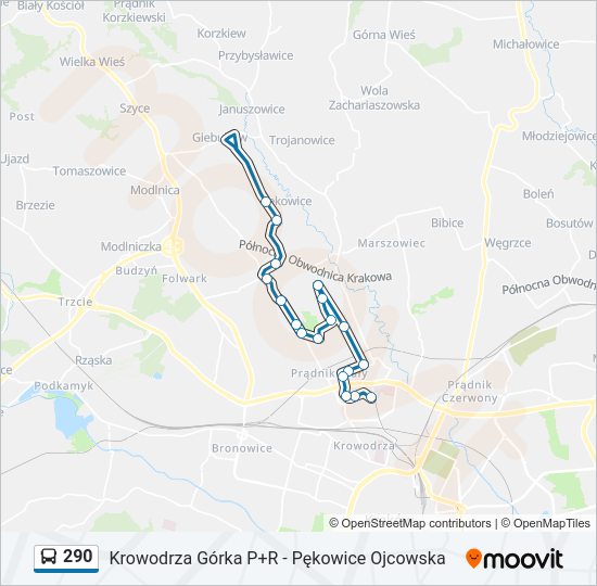 290 Bus Line Map