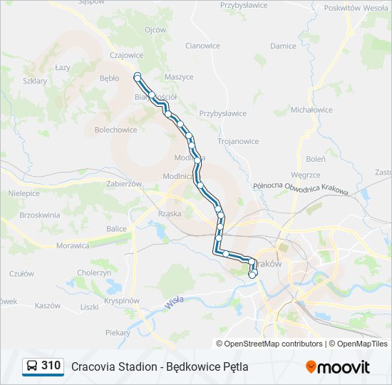 310 Bus Line Map