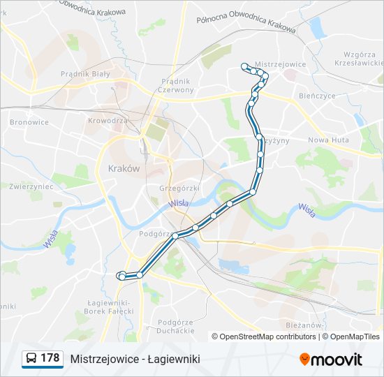 178 bus Line Map