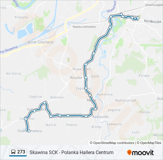 273 Bus Line Map