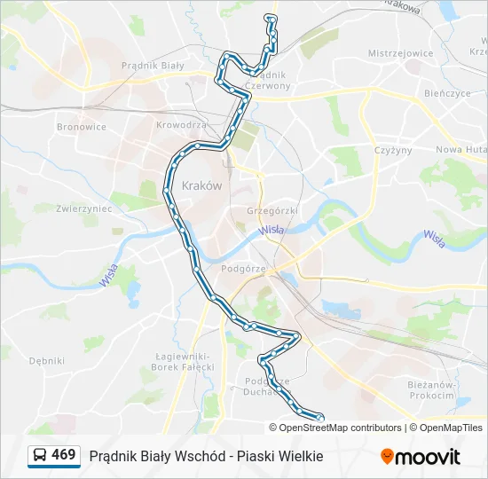 Автобус 469: карта маршрута