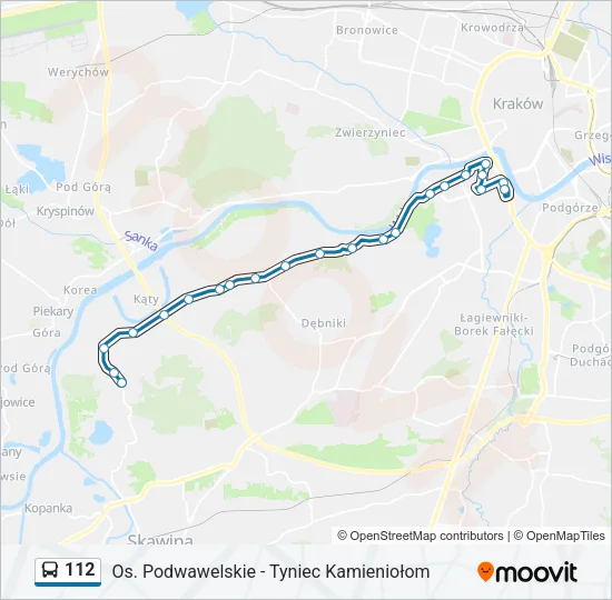 112 Bus Line Map