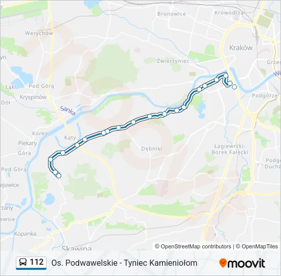 112 Bus Line Map