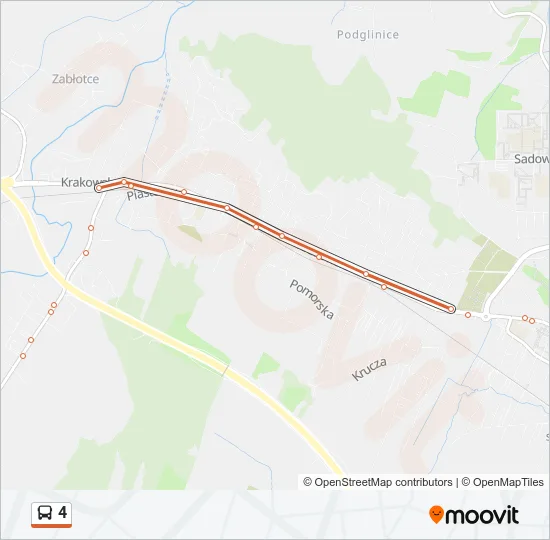 4 Bus Line Map