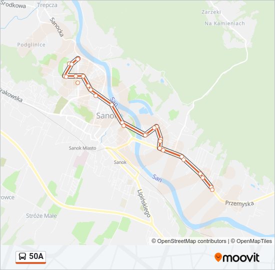 50A bus Line Map