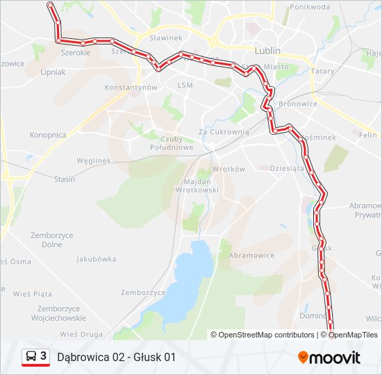 3 bus Line Map