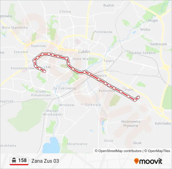 Канатная дорога 158: карта маршрута