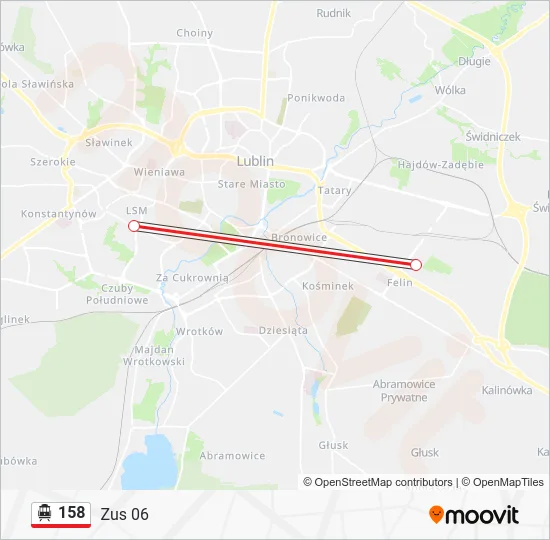 Канатная дорога 158: карта маршрута