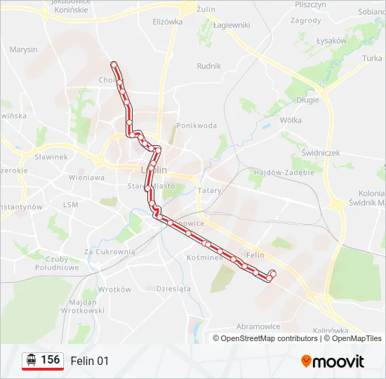156 Cable Car Line Map