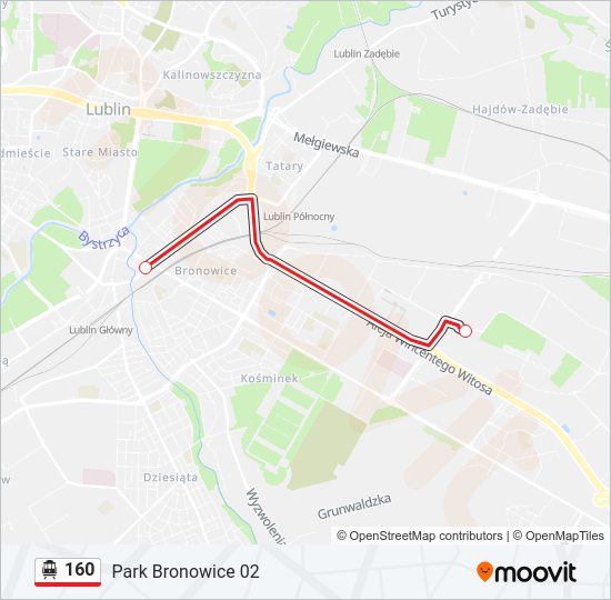 160 cable car Line Map