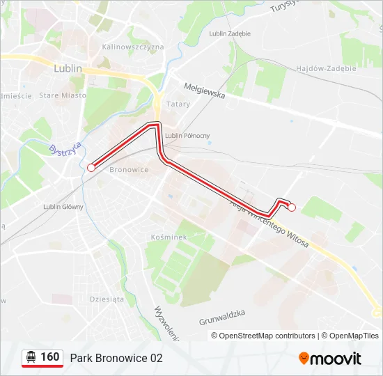 160 Cable Car Line Map