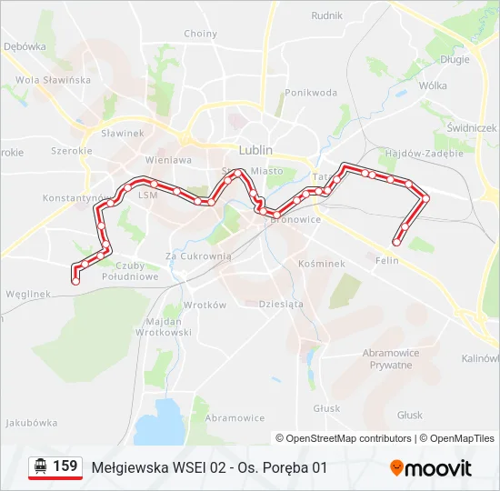 159 Cable Car Line Map