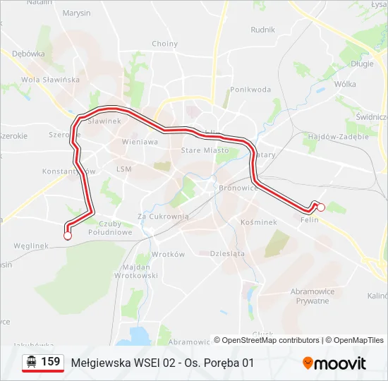 159 Cable Car Line Map