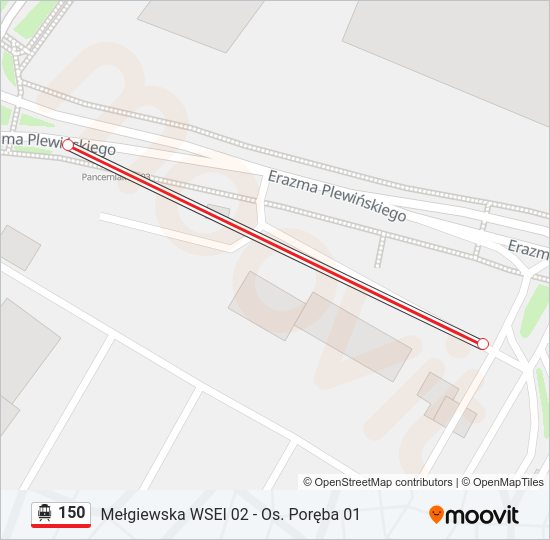 150 cable car Line Map