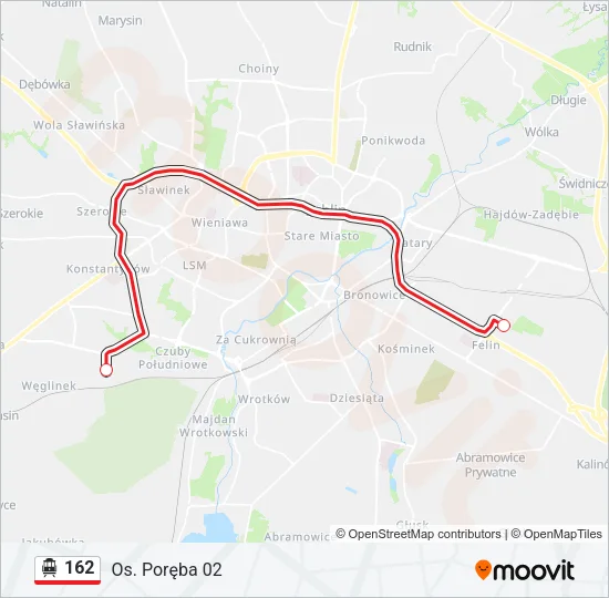 162 Cable Car Line Map