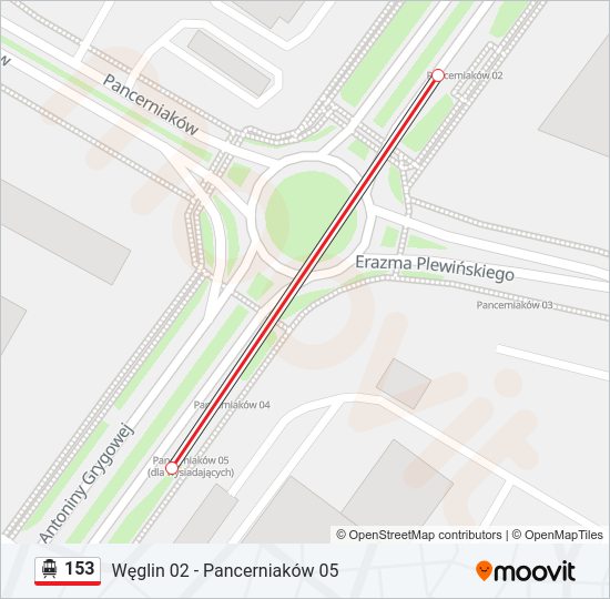 153 cable car Line Map