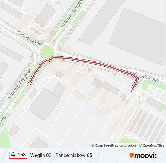 153 cable car Line Map