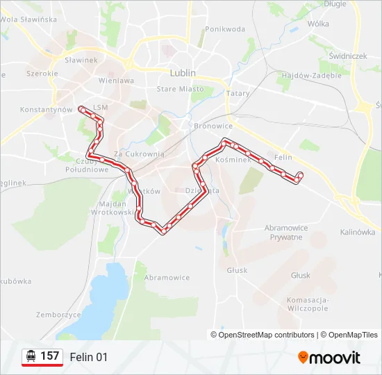157 Cable Car Line Map