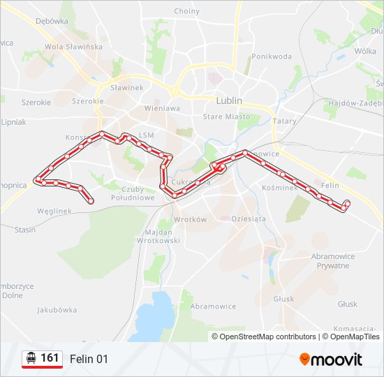 161 cable car Line Map