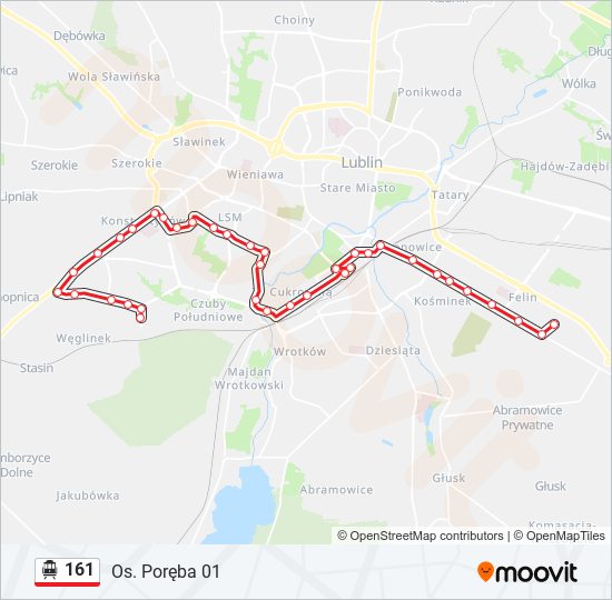 161 cable car Line Map