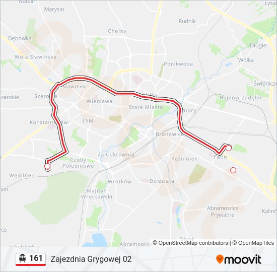 161 cable car Line Map