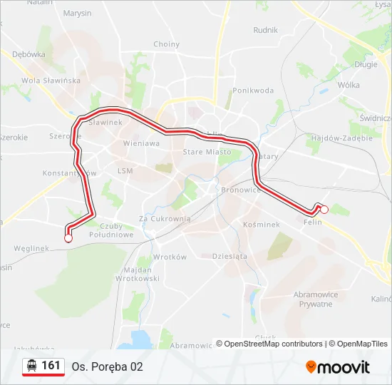 161 Cable Car Line Map