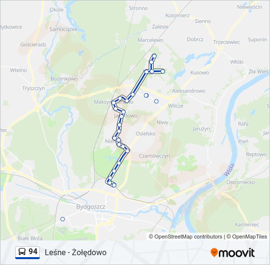 94 bus Line Map