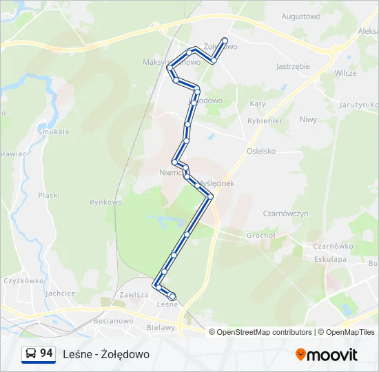 94 Bus Line Map