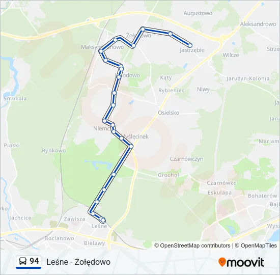 94 Bus Line Map