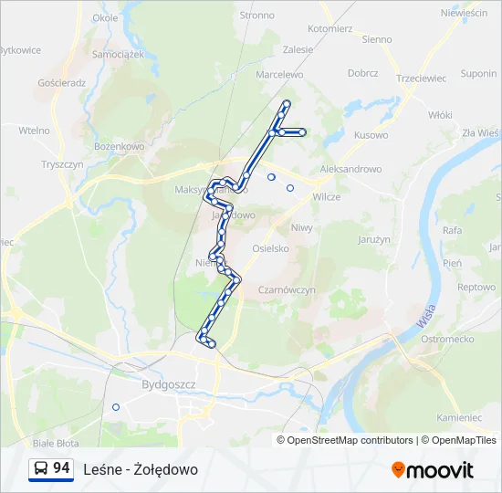 94 Bus Line Map