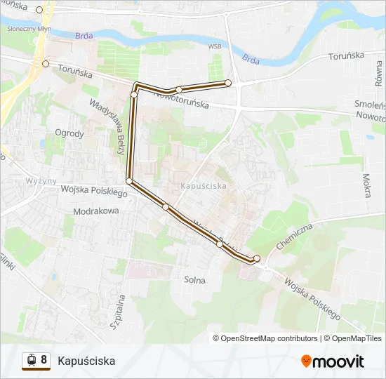 8 Light Rail Line Map