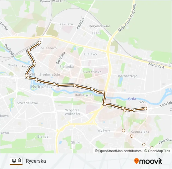 8 Light Rail Line Map