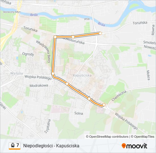 7 light rail Line Map