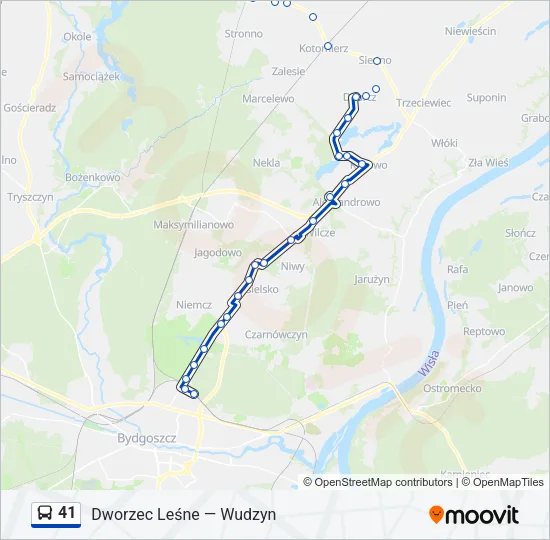 41 Bus Line Map