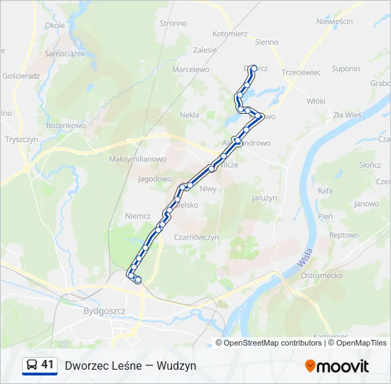 41 Bus Line Map
