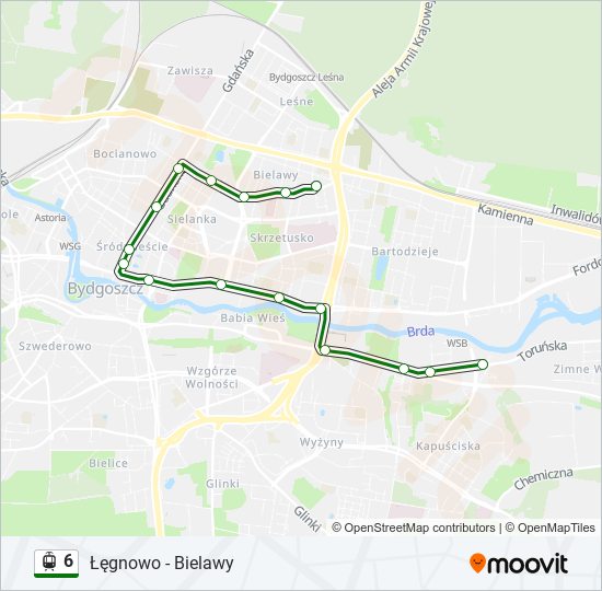 6 light rail Line Map