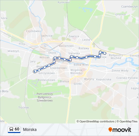 60 bus Line Map