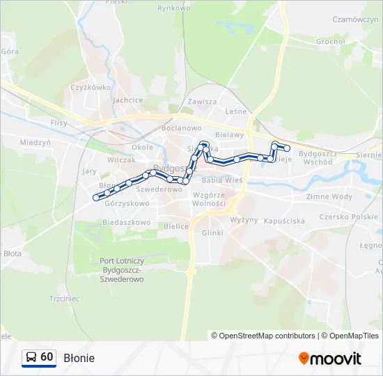 Автобус 60: карта маршрута