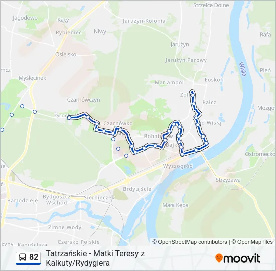 82 Bus Line Map