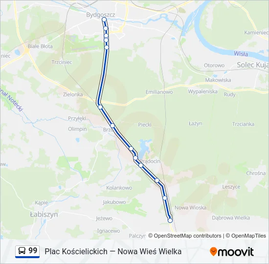 99 Bus Line Map