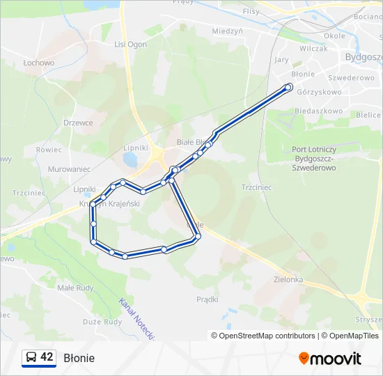 Автобус 42: карта маршрута