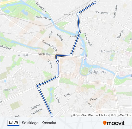 79 bus Line Map