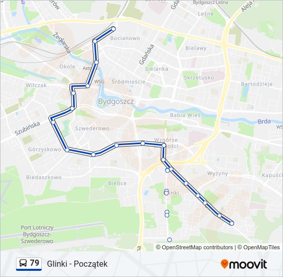 79 bus Line Map