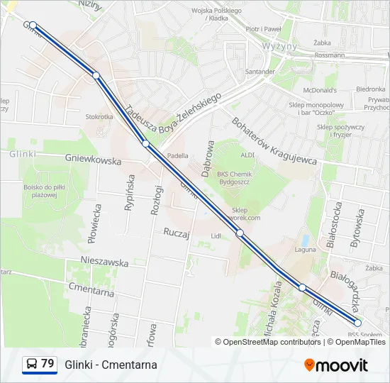 79 Bus Line Map